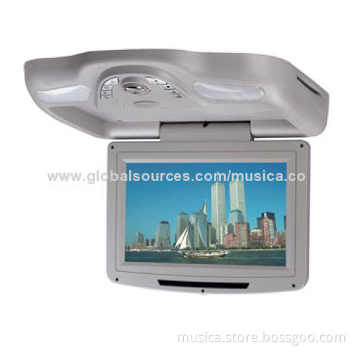 10.2-inch screen DVD car roof monitor with flip down bracket
